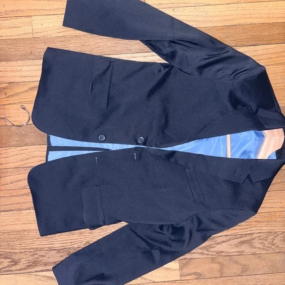 Boys Size 10 Tommy Hilfiger 2-Piece Suit Navy Blue Blazer + Pants - Picture 6 of 11